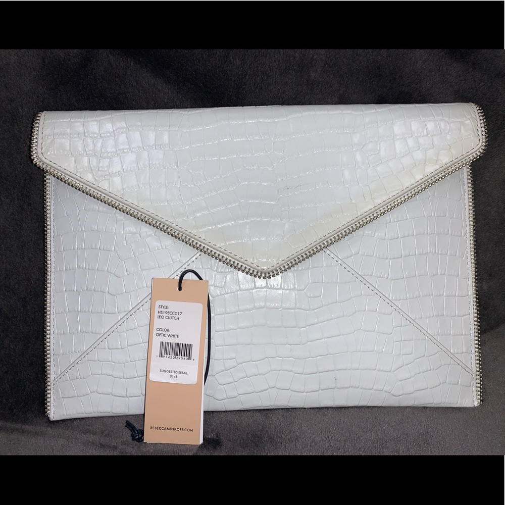 Rebecca Minkoff Eggshell Leo Clutch